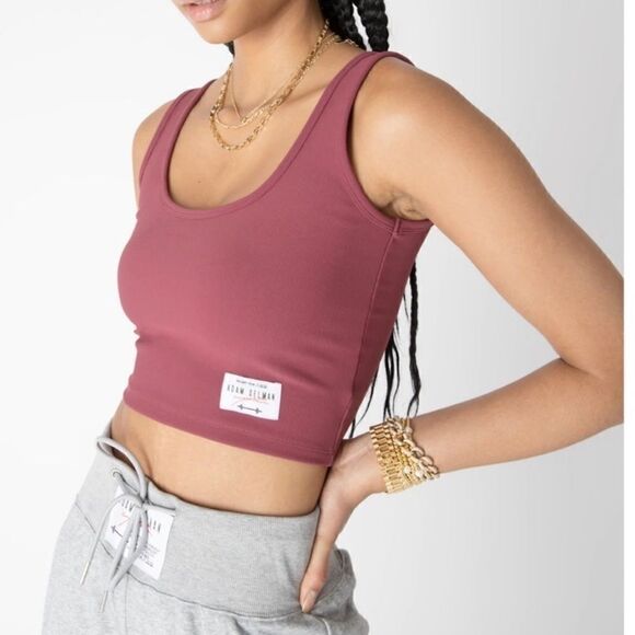 ADAM Selman Scoop Neck Tank Sports Bra in Garnet Women’s Size XS - Picture 1 of 12